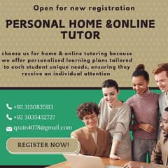 home and online tutoring