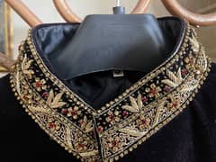 Black velvet sherwani size Small 0