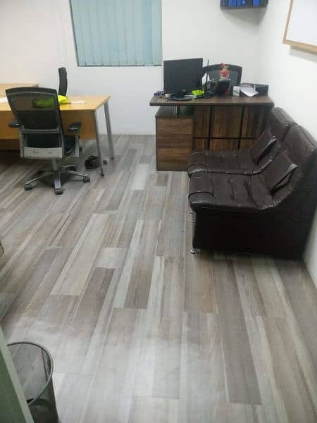 Pvc Vinyl Floor/ Wooden laminated Floor/ Office Wallpapers 7