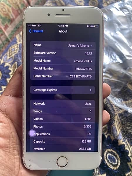 Apple Iphone 7 plus 128 Gb PTA approved 1