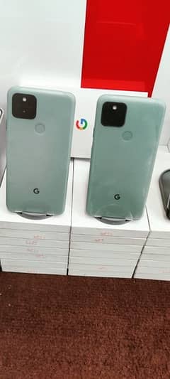 Pixel 5 8gb 128gb physical plus E Sim PTA approved box pack