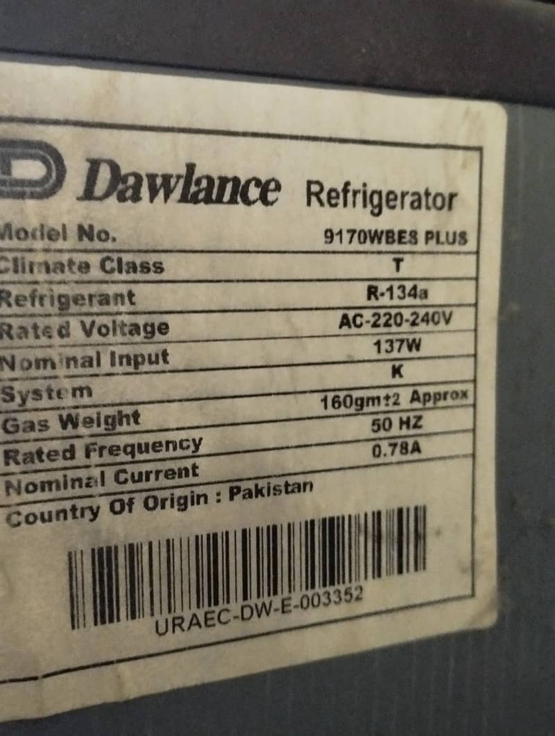 Dawlance Fridge 9170WBES 3