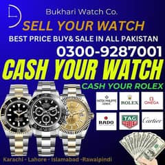 watch buyer buy & sell Rolex omega cartier chopard tagheuer breitling