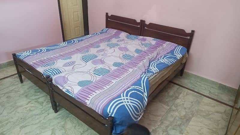 2pc Single bad with Spring Mattress 0