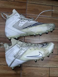 Nike shoes Alpha Huarache 8 Elite White Navy LAX Lacrosse Cleats