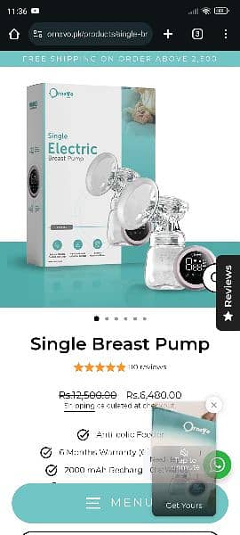 Ornavo Single Breast Pump 1