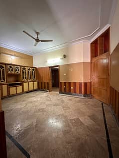 Seprat gate ke sat Portion for rent 2bed tv loung drawing room dayning room kitchen pani bijli gas sab available location main road khyabany Tanveer car porch available