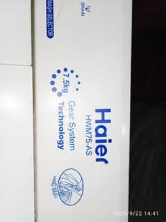 Haier washing machine twin tub model number HWM-75AS