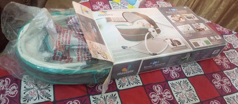 Mastella Roker & Bassinet 5 in 1 argent for sale 3