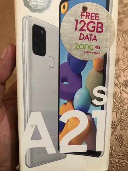 Sumsung galaxy A21s for sell 6/128 with complete box and charger 14