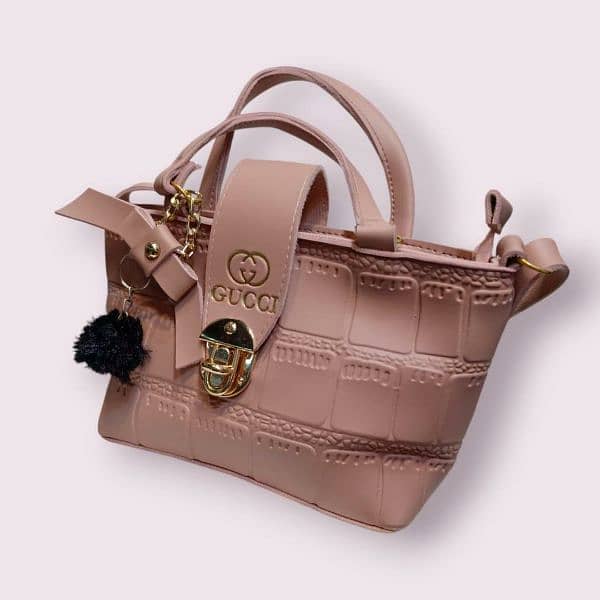 Woman's Faux Leather Texture Hand Bag High quality  free home delivery 2