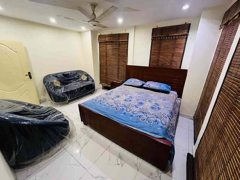 1BED FURNISHED APORTMENT IS AVAILABLE FOR SALE IN SECTOR C BAHRIA TOWN LAHORE 7