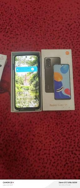 redmi note 11 6/128 condition 10 by 9 full box 1