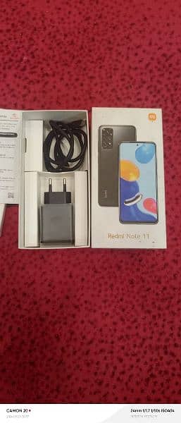 redmi note 11 6/128 condition 10 by 9 full box 2