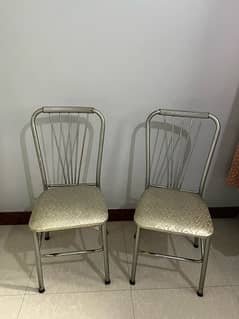 metal silver chair