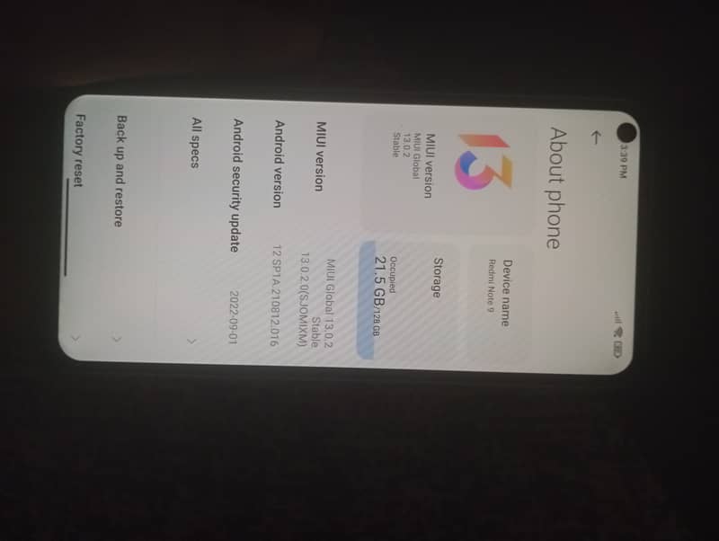 Redmi note 9 4gb ram 128gb rom /negotiable 3