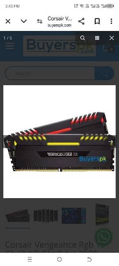 16gb DDR4 Rams 3000mhz RGB (2x8) (0321-8876152) 0