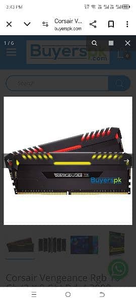 16gb DDR4 Rams 3000mhz RGB (2x8) (0321-8876152) 0