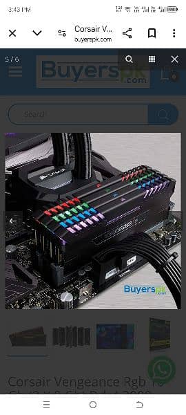 16gb DDR4 Rams 3000mhz RGB (2x8) (0321-8876152) 2