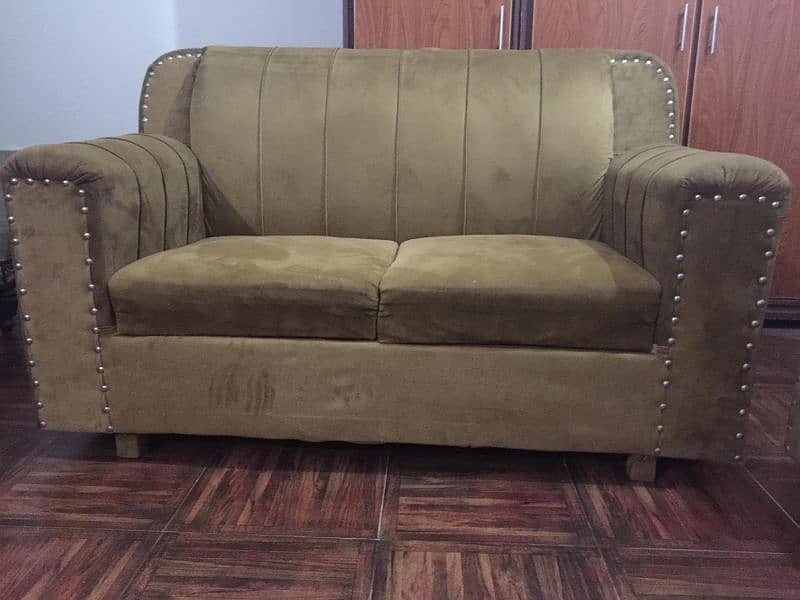 6 seater sofa set [velvet] 3