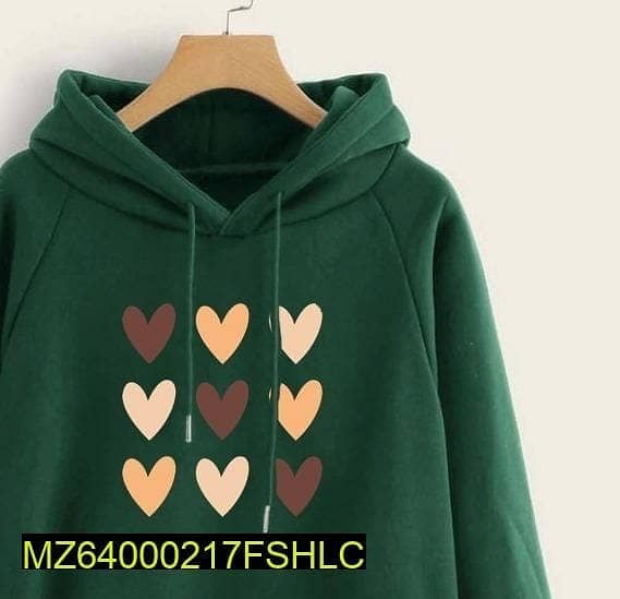 Hoodie | Women Hoodie | Stitched Cotton Printed Sweatshirt 1