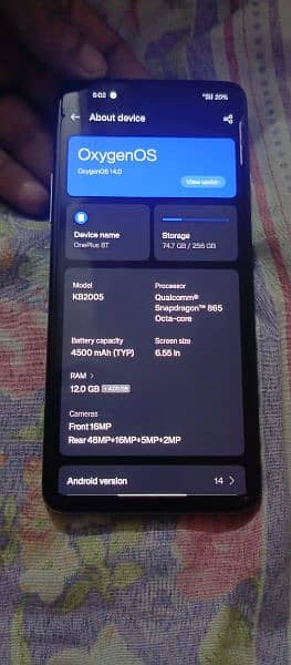 oneplus 8T 12+4/256 GB official patch 03035148684 6