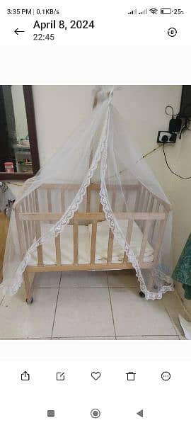 imported baby bed in excellent condition 1