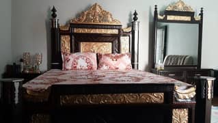 New  Wooden Bed Set for Sale watsap. 03120525983