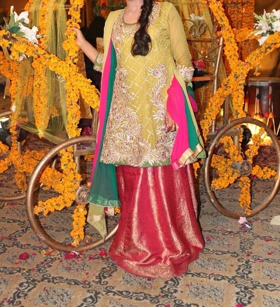 Mehndi dress 1