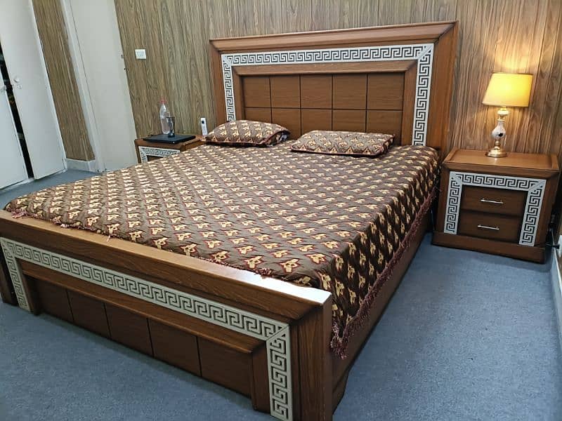 oak wood bed set 3