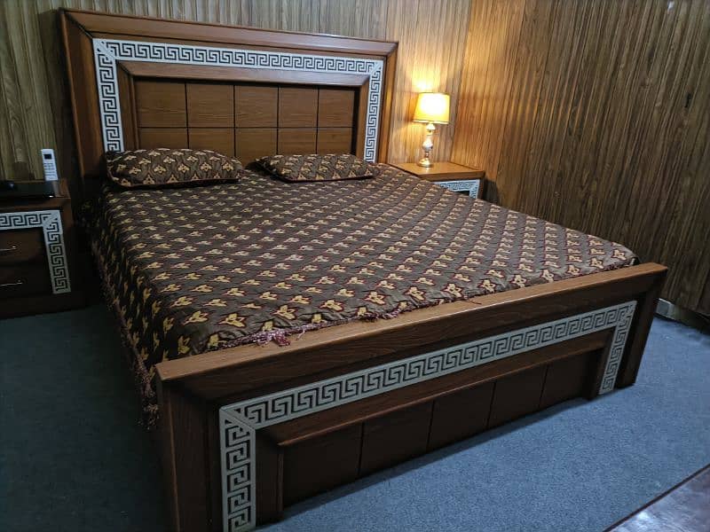 oak wood bed set 6