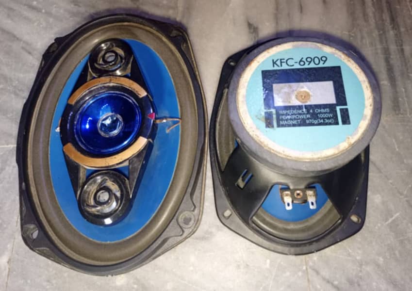 Used me spker 6/9 Model number kfc-6909 Impedance 4 ohms Peakpower 10 1