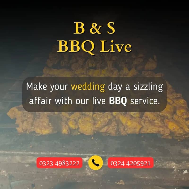 Catering Services/Wedding Events/ Foods For Hostel/Bbq live /birthdays 3