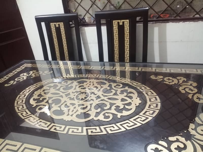 6 seater dining table | dining table | table and chairs 1