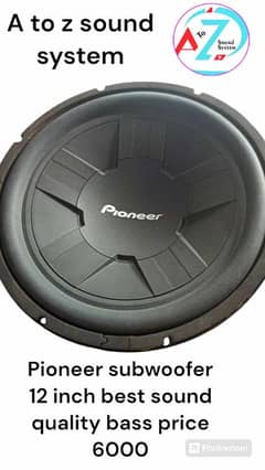 pioneer subwoofer 12 inch price 6000 contact & Whatsapp number 0300-4