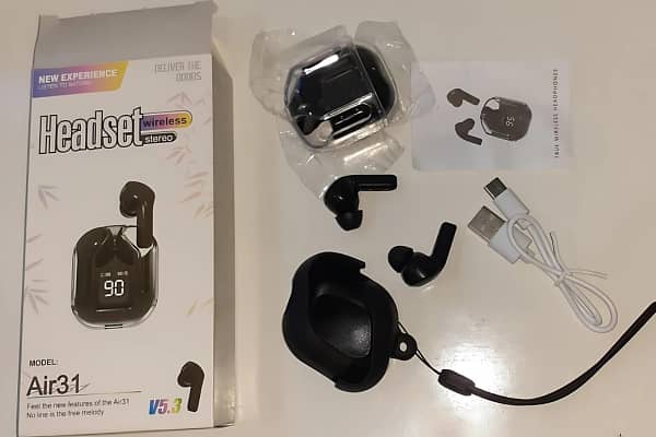 TWS Air31 Earbuds with Pouch having Bluetooth 5.3 with Touch Control 2