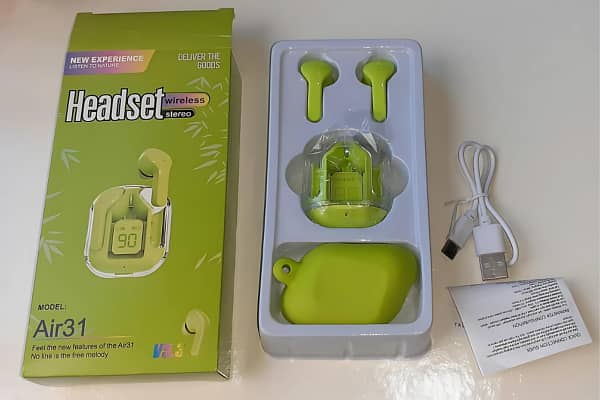 TWS Air31 Earbuds with Pouch having Bluetooth 5.3 with Touch Control 5