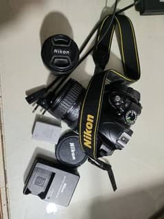 DSLR Nikon D3300 Camera With 55mm+85mm lens