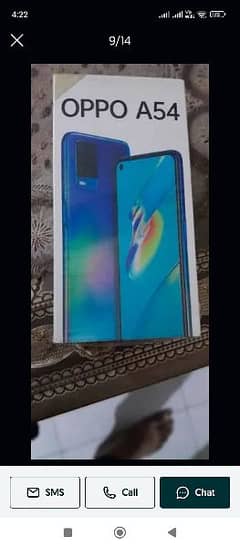 oppo A54 9/10 condition with box cable back covr only exchnge posible 0