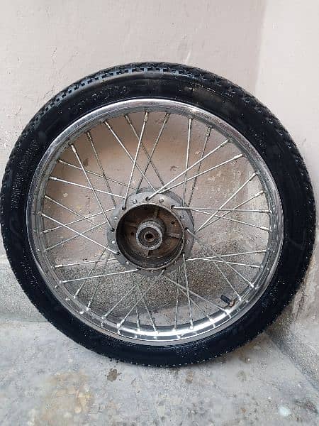 Honda cd70 complete wheels 1