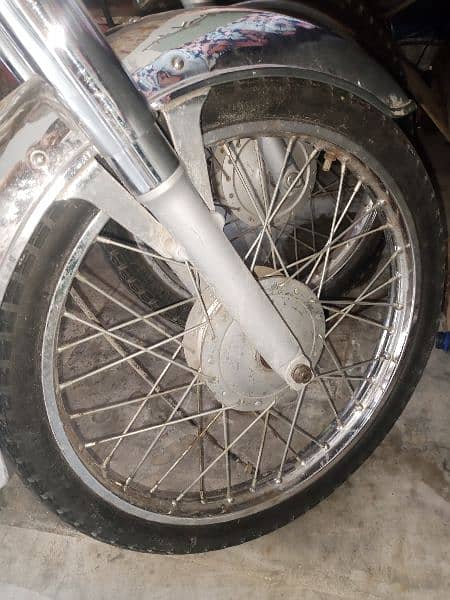 Honda cd70 complete wheels 2