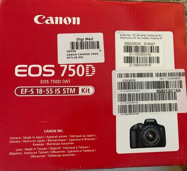 CANON 750D/64 Gb Memory Card/Dslr camera 7