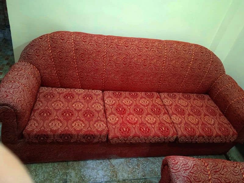 sofa set 1 ,2 ,3, new condition 4