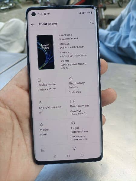 oneplus 8 single sim pta life time approval no exchange only sale 3