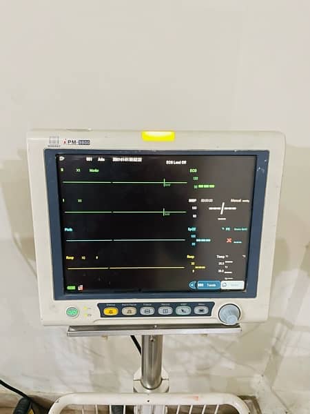 Mindray ipm 9800 Cardiac Bp ECG Spo2 Temp Monitor 1