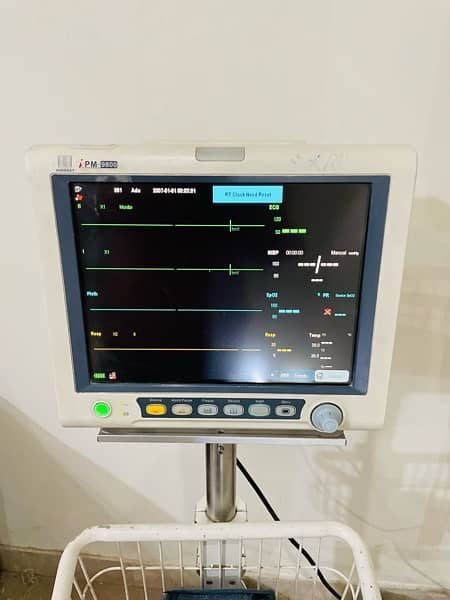 Mindray ipm 9800 Cardiac Bp ECG Spo2 Temp Monitor 2