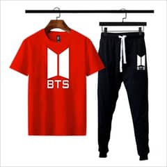 2 pcs Men's bts print track suit