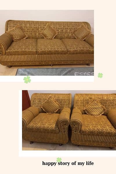 for sale sofa set North Karachi 35 thousand  03443526671 1