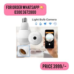 IP WIRELESS PANORAMIC BULB CAMERA 1080P HD 2MP WITH V380 PRO APP 0