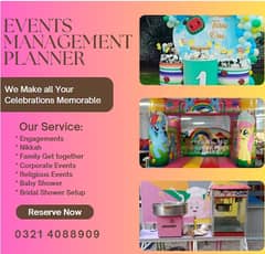 Event management/Birthday decorations/Wedding decore